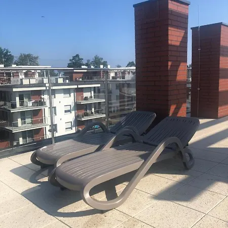 Apartmán Apartament Golden View Rewal Morska 1 Bezposrednio Przy Plazy Basen Jacuzzi Sauna Silownia Bawialnia
